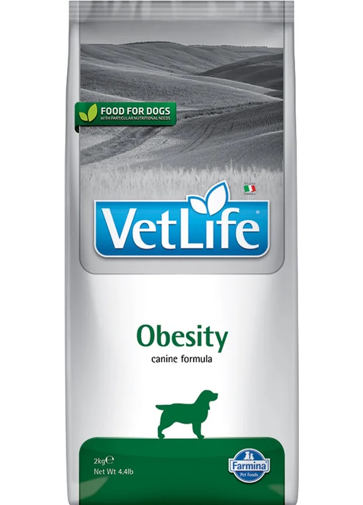 фото Сухой корм для собак farmina vet life canin obesity при ожирении, 2шт по 2 кг