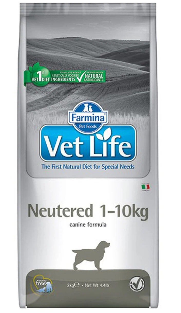 фото Сухой корм для собак farmina vet life neutered кастрированных, стерилизованных 4 шт по 2кг