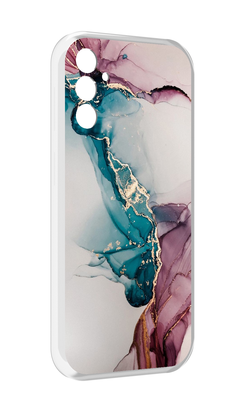 

Чехол MyPads фиолетовый синий краски для Samsung Galaxy M13, Прозрачный, Tocco