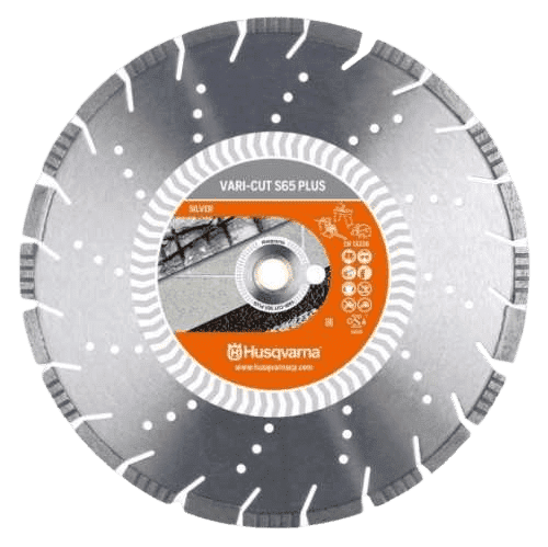 Диск алмазный Husqvarna VARI-CUT S65 (450х25.4/20.0 мм) алмазный диск vari cut s85 500х10х25 4 husqvarna construction 5798096 60
