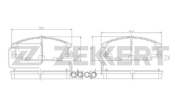 

Колодки Торм. Диск. Передн. Isuzu Campo (Kb) 85- Trooper (Ubs) 84- Opel Campo 91- Front