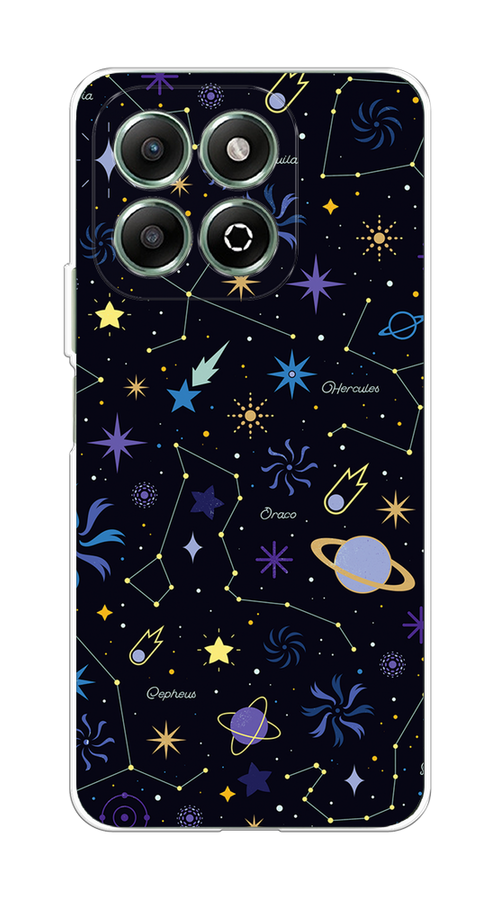 

Чехол на Honor X6b "Цветной космос", Желтый, 6124950-1