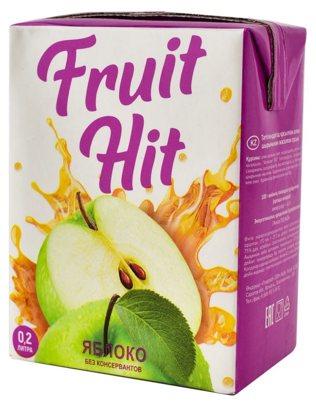 

Нектар Fruit Hit яблочный, 200 мл