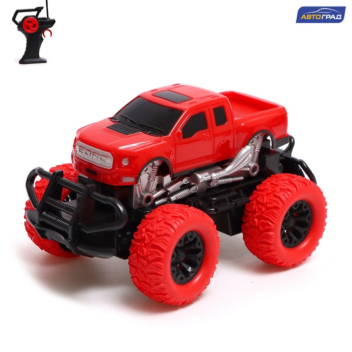 

Радиоуправляемая машинка Автоград Джип Truck 1:20, работает от аккумулятора, цвет красный, Truck