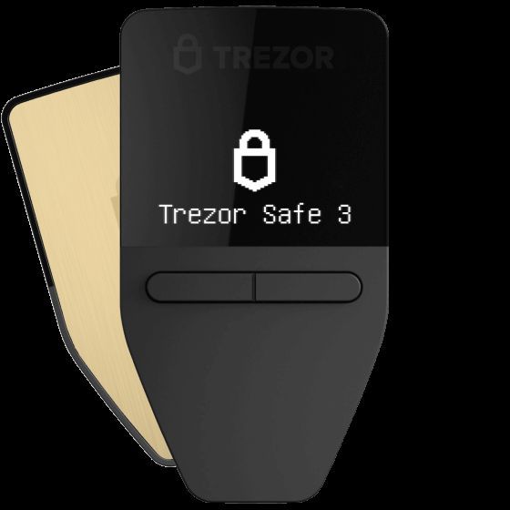 

Аппаратный криптокошелек Trezor Safe 3 Solar Gold, Solar Gold