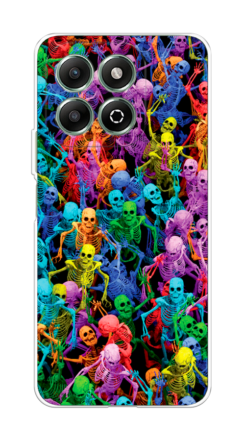 

Чехол на Honor X6b "Вечеринка скелетов", Фиолетовый;желтый;оранжевый, 6124950-1
