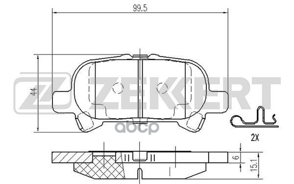 

Колодки Торм. Диск. Задн. Toyota Avalon (Mcx2_) 99- Avalon (Gsx3_) 05- Zekkert арт. bs-20