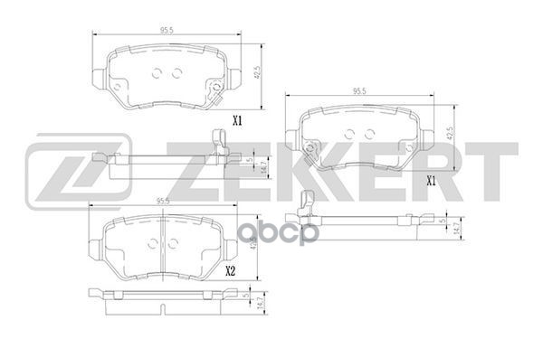 

Колодки Торм. Диск. Задн. Kia Ceed Ii 12- Pro Ceed Ii 13- Zekkert арт. bs-3017