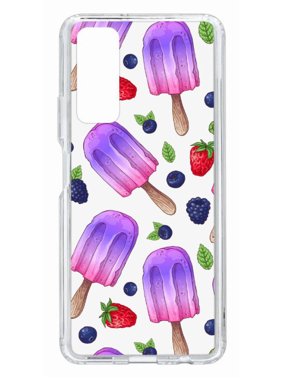 фото Чехол для huawei p smart 2021 kruche print ice cream кruче