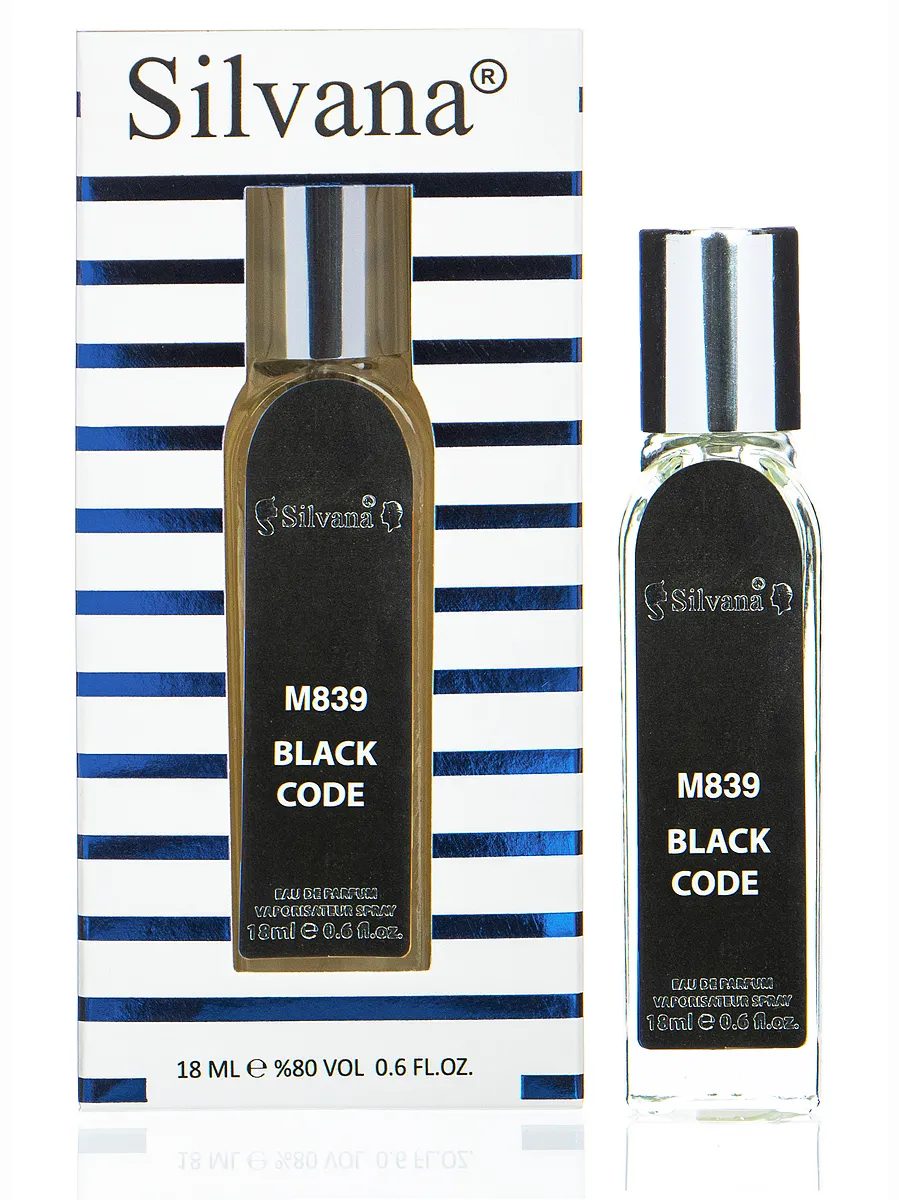 

Парфюмерная вода Silvana M839 BLACK CODE 18 мл, M839 BLACK CODE