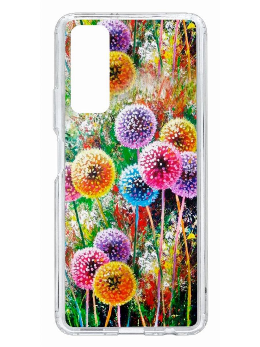 фото Чехол для huawei p smart 2021 kruche print одуванчики кruче