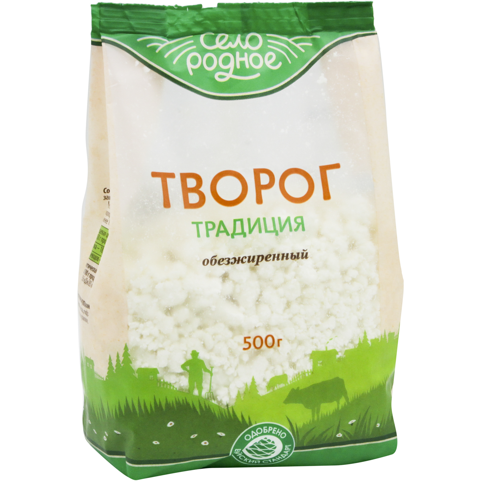 

Творог Село Родное обезжиренный 500 г