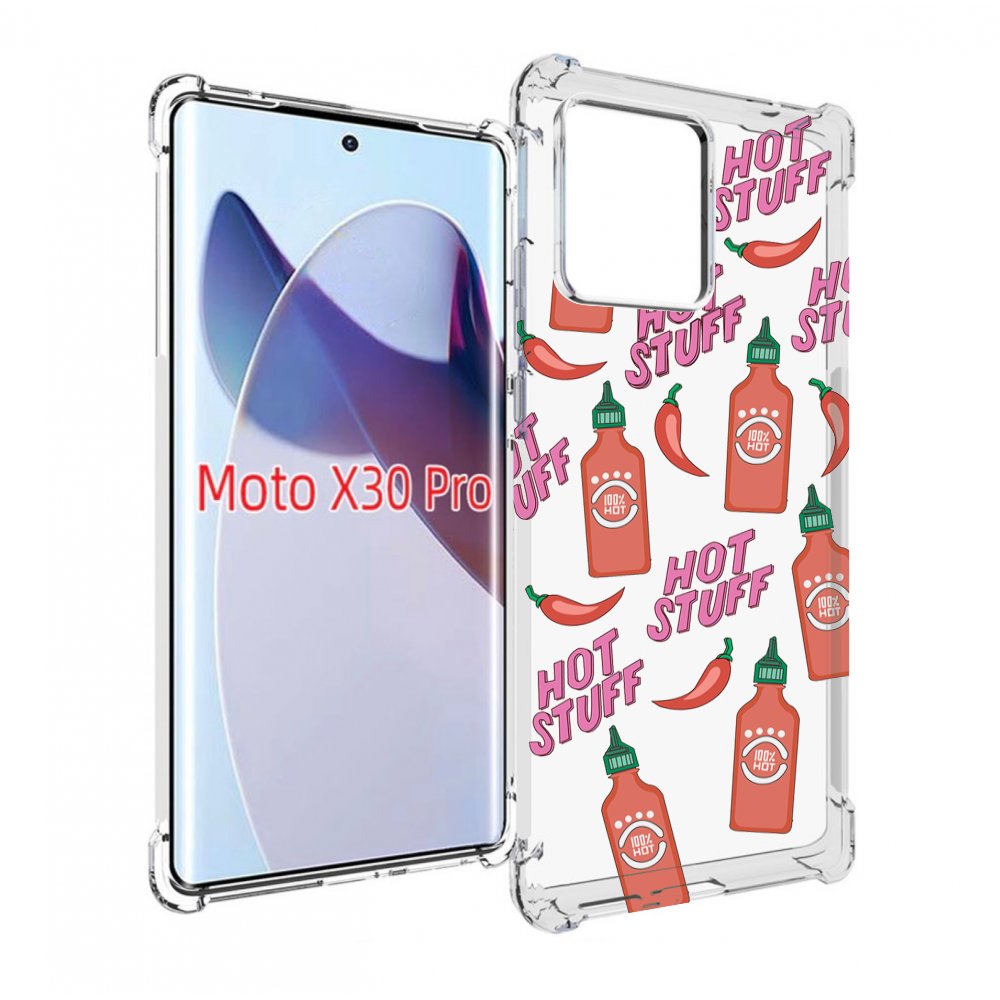 

Чехол MyPads острые-перчики для Motorola Moto X30 Pro, Прозрачный, Tocco