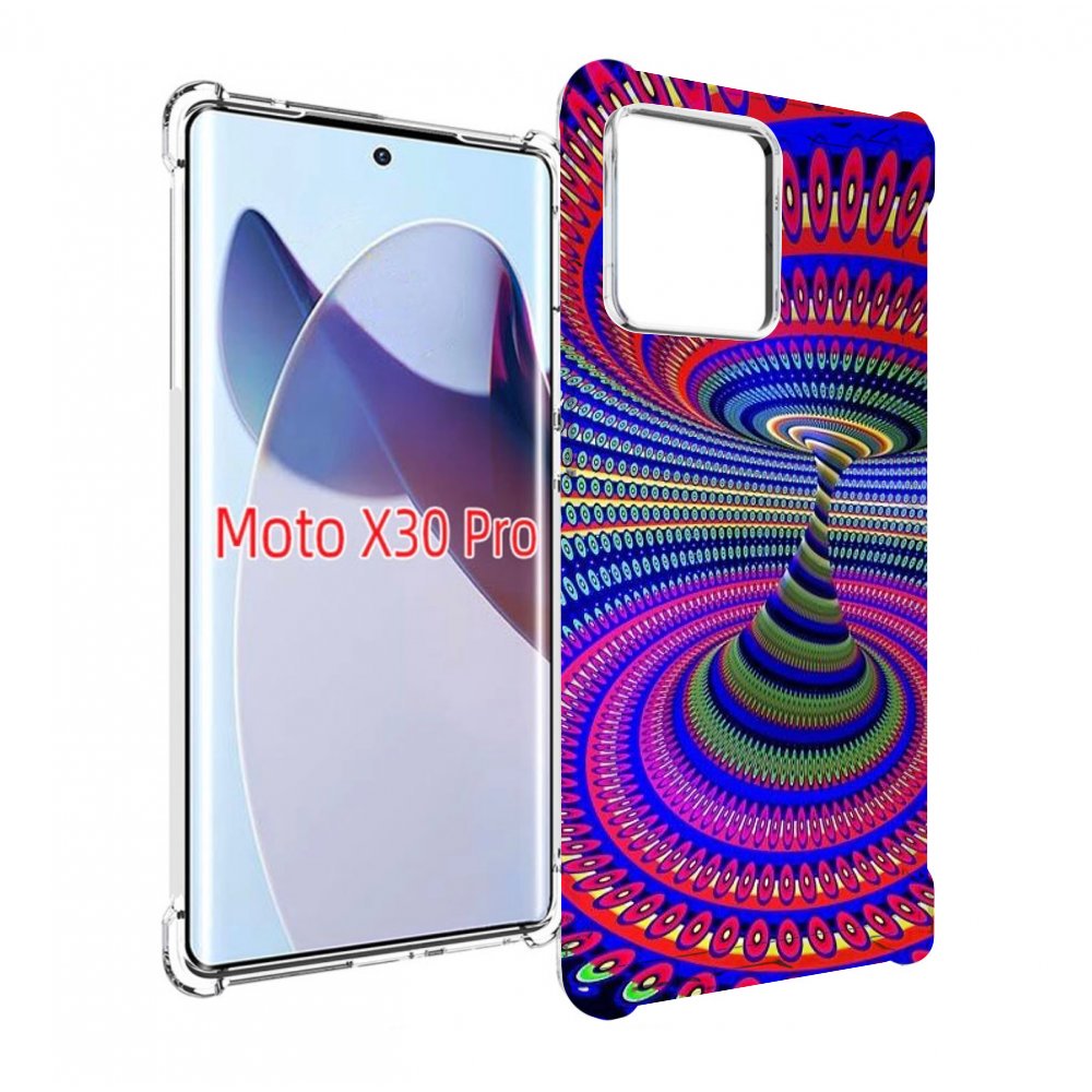 

Чехол MyPads оптическая иллюзия для Motorola Moto X30 Pro, Прозрачный, Tocco