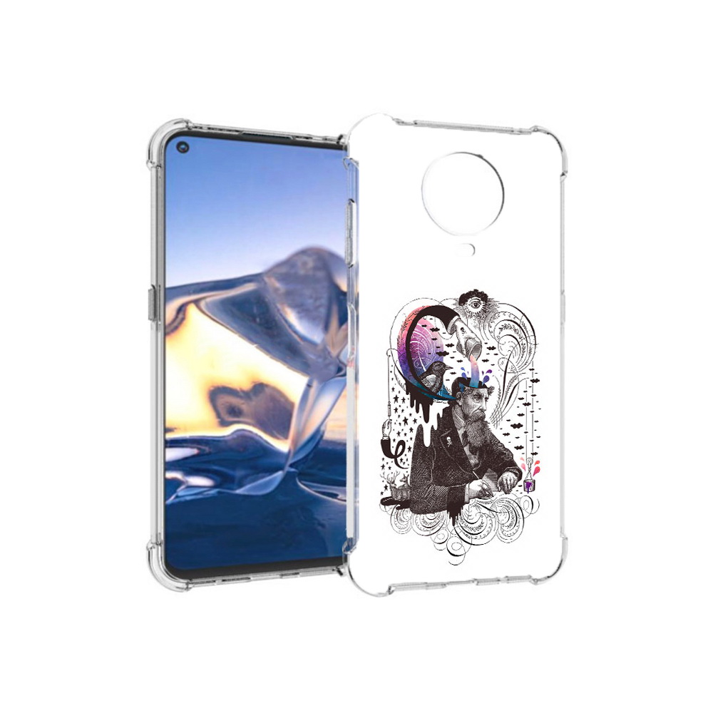 

Чехол MyPads Tocco для Nokia G10 абстракция думающий мужчина (PT171673.98.210), Tocco