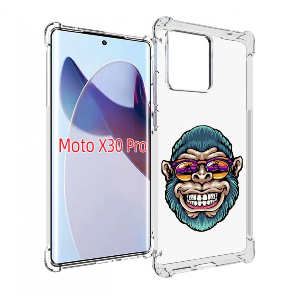 

Чехол MyPads обезьяна улыбается для Motorola Moto X30 Pro, Прозрачный, Tocco