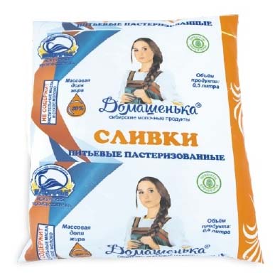 

Сливки Домашенька 20% бзмж 500 мл