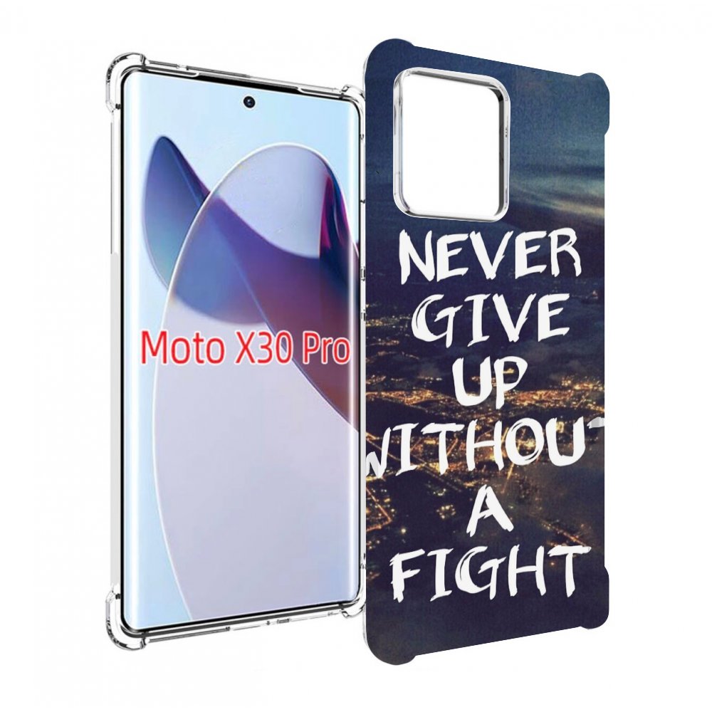 

Чехол MyPads никогда не сдавайся без боя для Motorola Moto X30 Pro, Прозрачный, Tocco