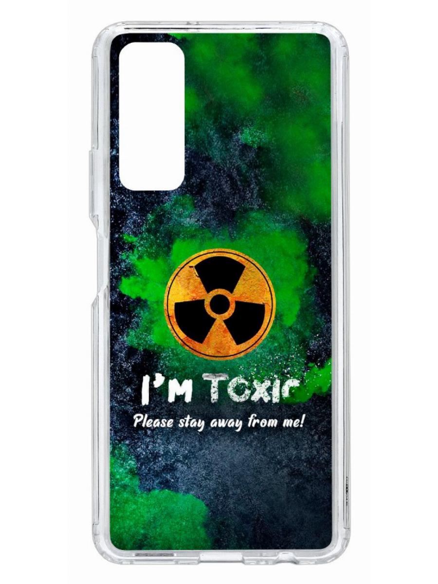 фото Чехол для huawei p smart 2021 kruche print toxic кruче