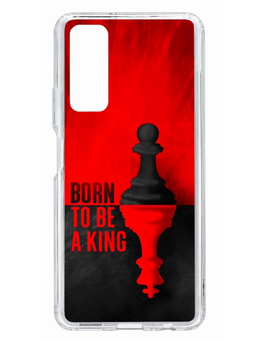 фото Чехол для huawei p smart 2021 kruche print born to be a king кruче