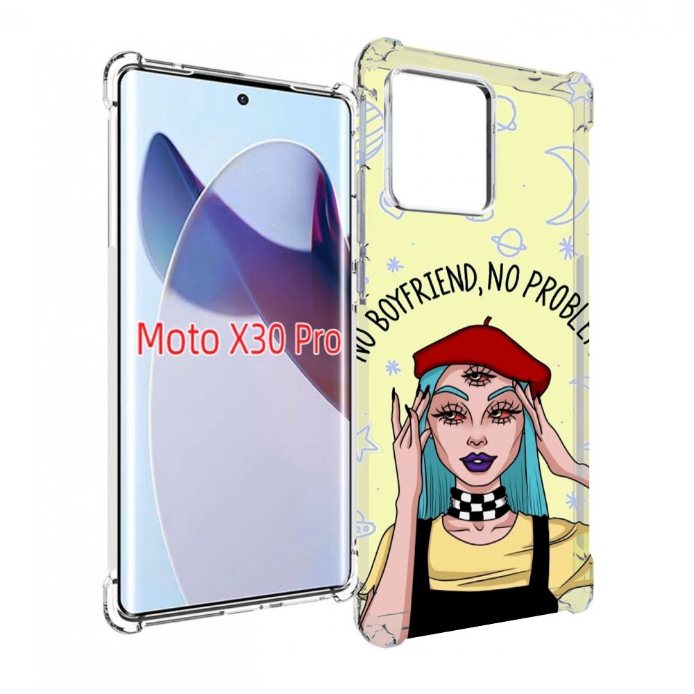 

Чехол MyPads нет-проблем-нет-мужчин женский для Motorola Moto X30 Pro, Прозрачный, Tocco