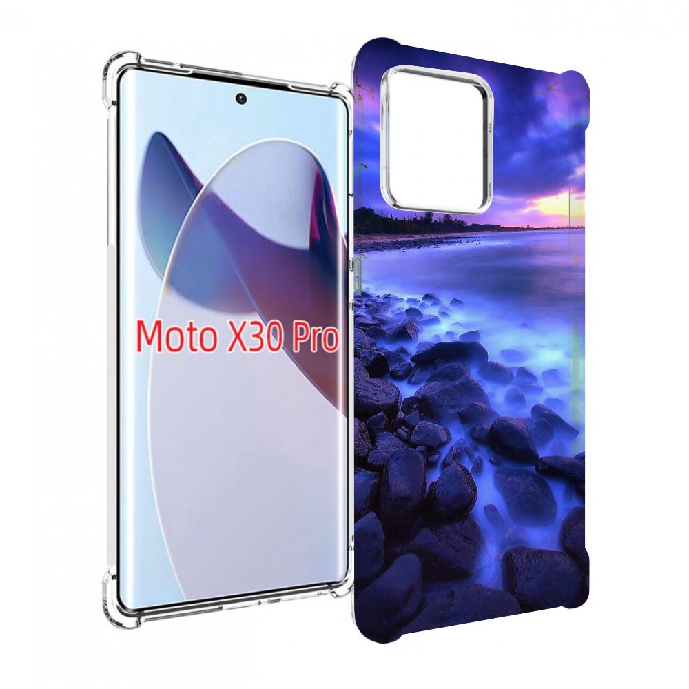 

Чехол MyPads неоновый берег для Motorola Moto X30 Pro, Прозрачный, Tocco
