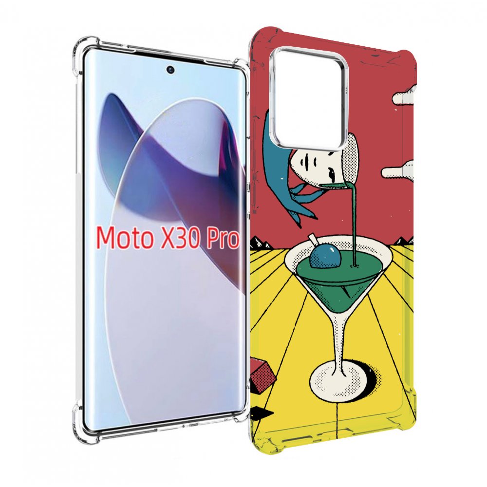 

Чехол MyPads необычный напиток для Motorola Moto X30 Pro, Прозрачный, Tocco