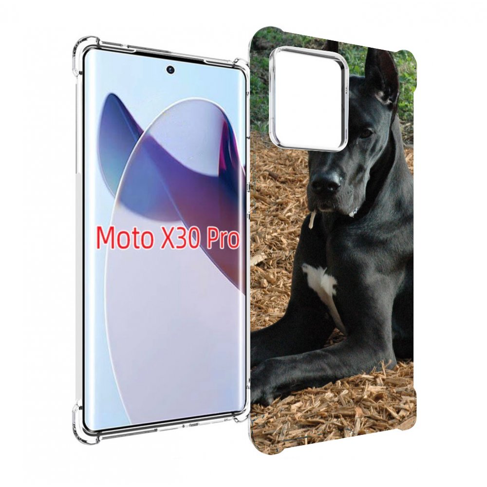 

Чехол MyPads немецкии дог для Motorola Moto X30 Pro, Прозрачный, Tocco