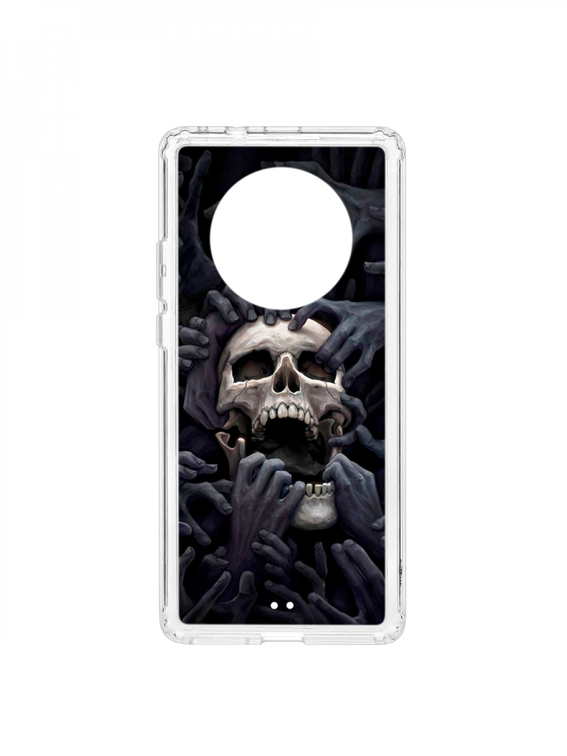 фото Чехол для huawei mate 40 pro kruche print skull hands кruче