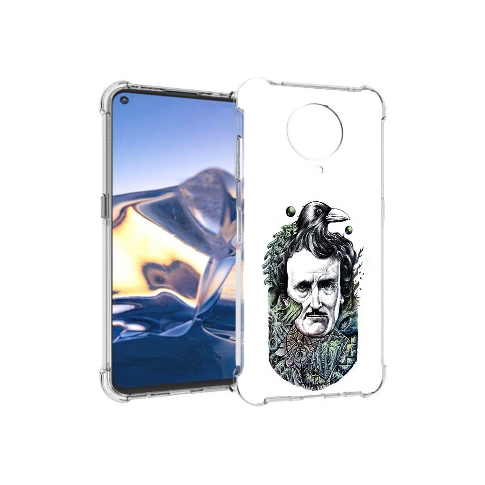 

Чехол MyPads Tocco для Nokia G10 Эдгар Аллан с вороном (PT171673.98.203), Tocco