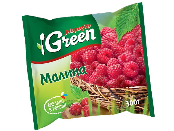 Малина Морозко Green замороженная 300 г