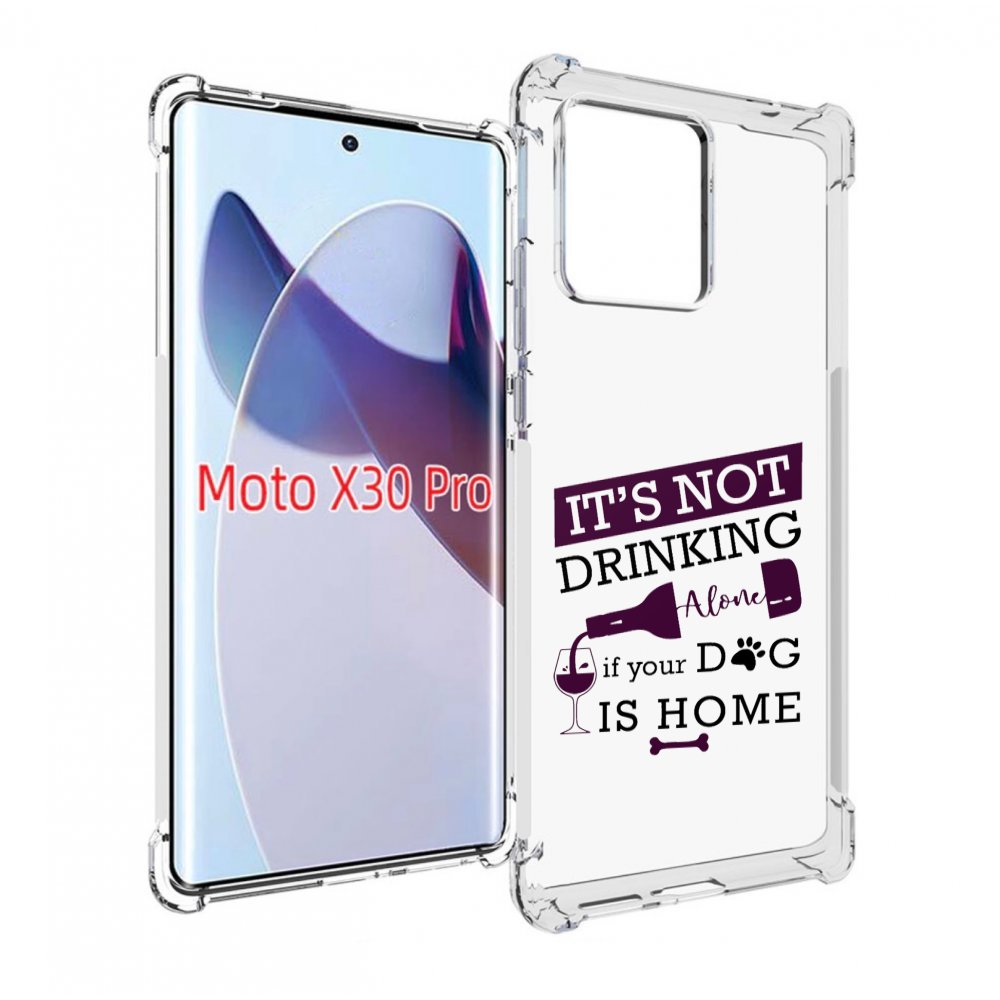 

Чехол MyPads не-пей-один-дома для Motorola Moto X30 Pro, Прозрачный, Tocco
