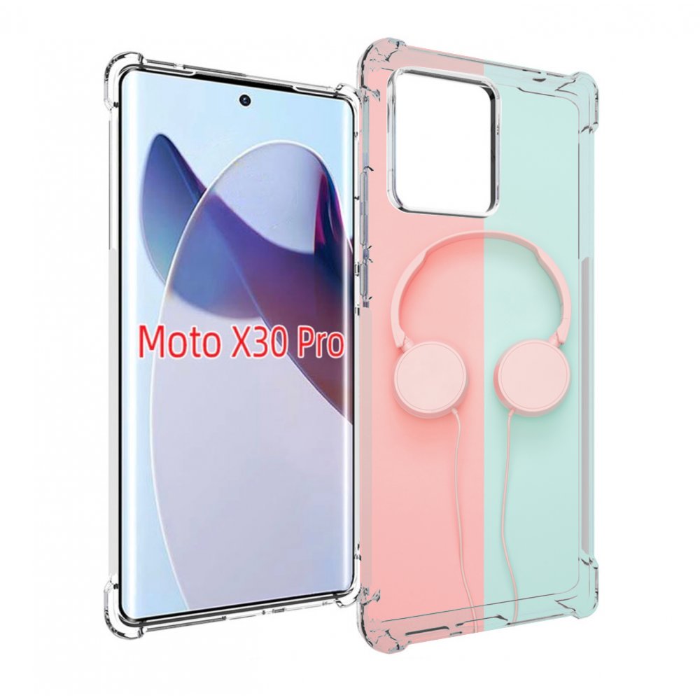 

Чехол MyPads наушники-минимализм для Motorola Moto X30 Pro, Прозрачный, Tocco