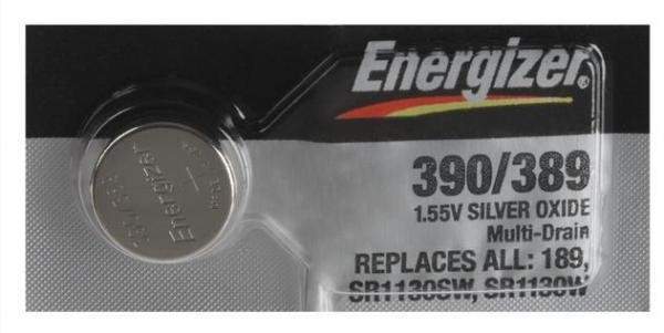 

Элемент питания Energizer Silver Oxide 390/389 G10 BL1 (арт. 326949)