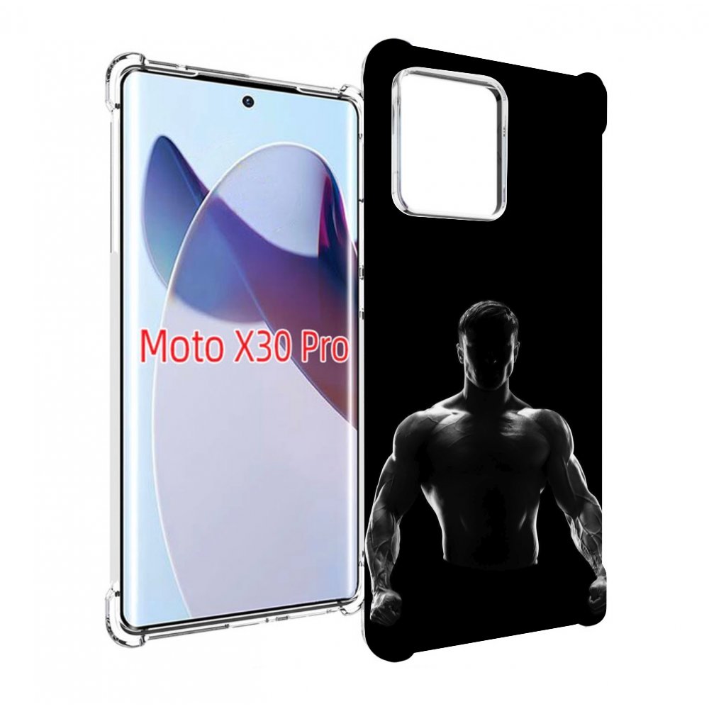 

Чехол MyPads накаченный мужчина в тени мужской для Motorola Moto X30 Pro, Прозрачный, Tocco