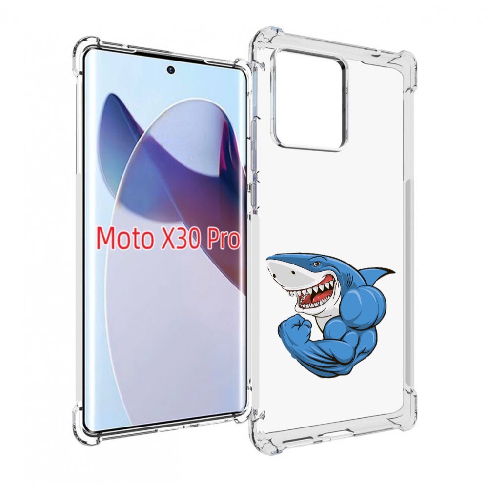 

Чехол MyPads накаченная акула для Motorola Moto X30 Pro, Прозрачный, Tocco