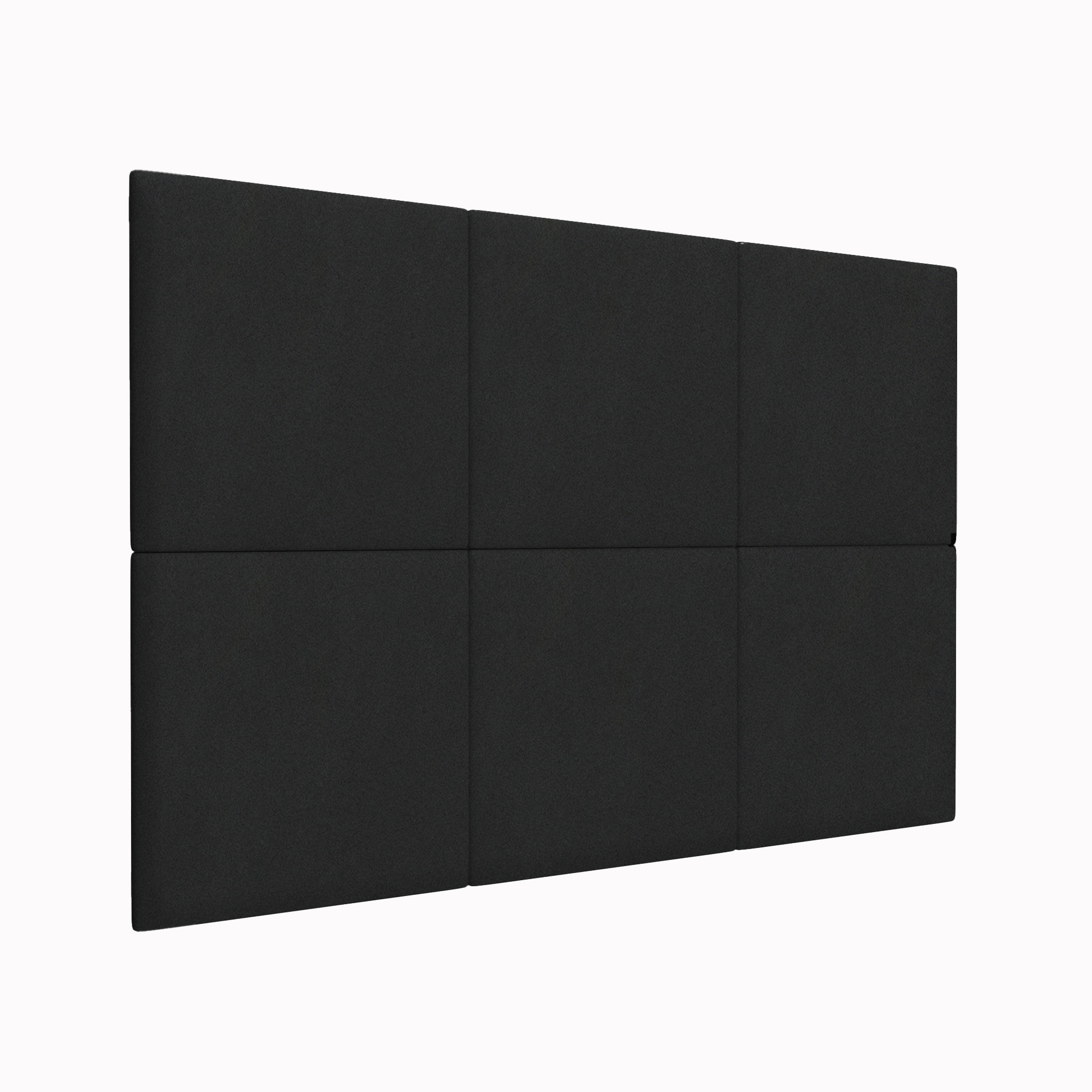 фото Шумо звукоизоляционные мягкие панели velour black 50х50 см 2 шт. tartilla