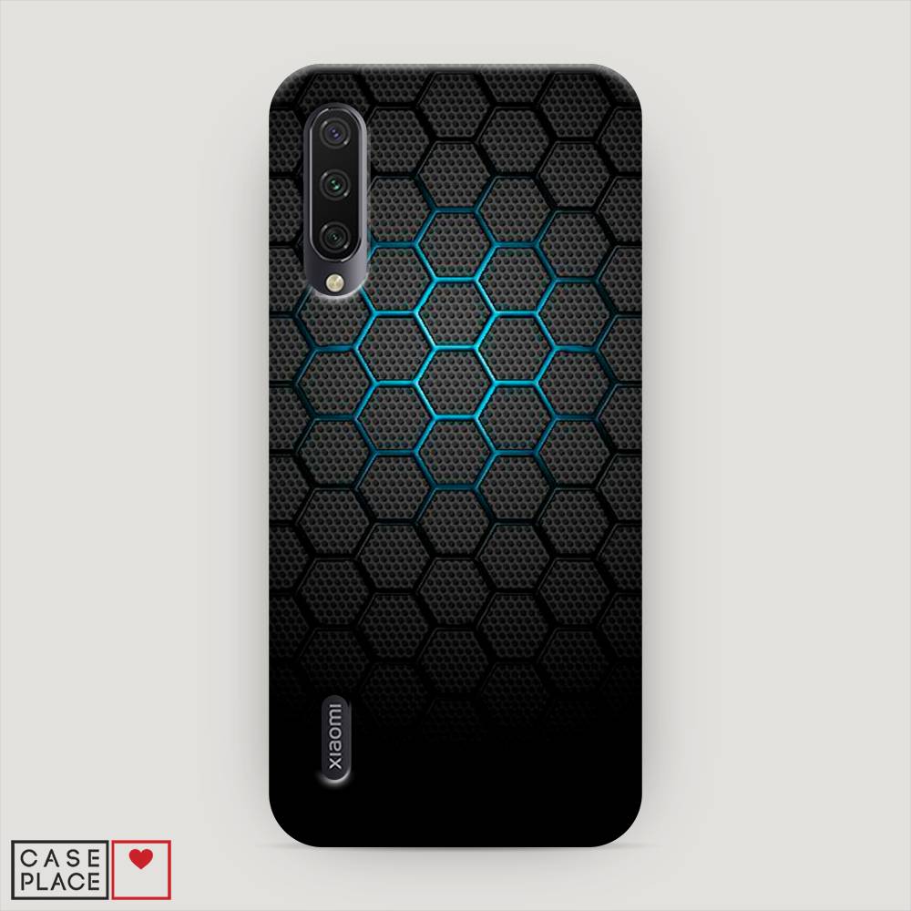 

Пластиковый чехол "Бирюзовые соты" на Xiaomi Mi CC9E, 35920-2