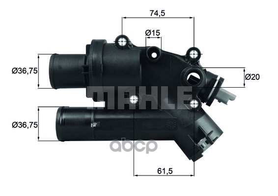 Термостат Ford Galaxy/Mondeo IV/S-MAX 08>15 Mitsubishi Outlander II 07>12 Citroen C-Crosse