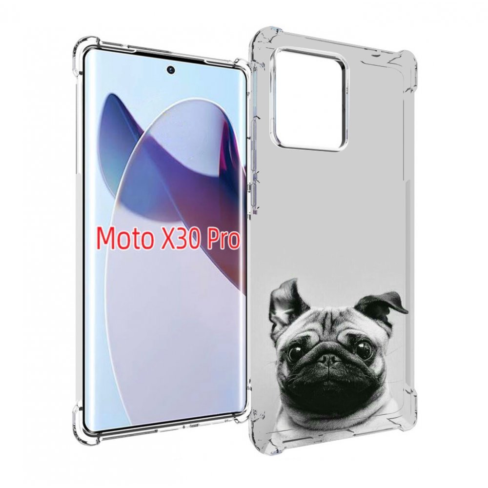 

Чехол MyPads мопс для Motorola Moto X30 Pro, Прозрачный, Tocco