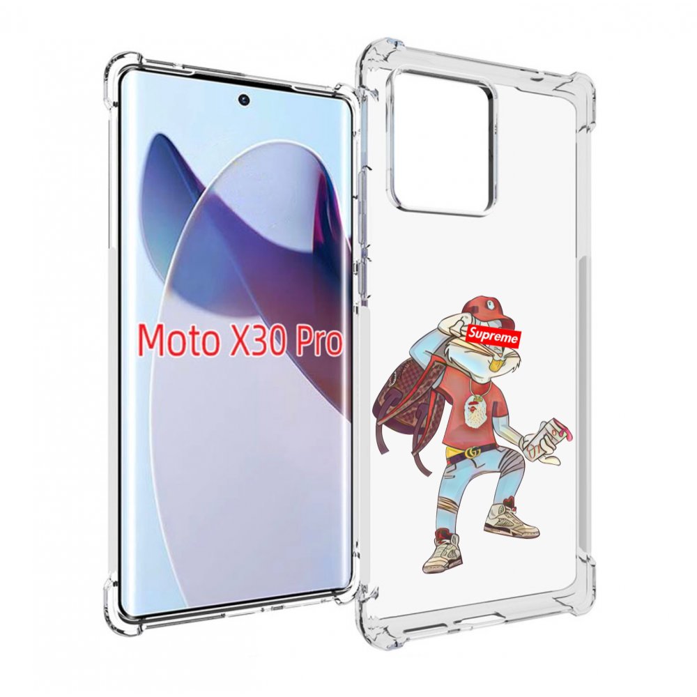 

Чехол MyPads моднявый-заяц детский для Motorola Moto X30 Pro, Прозрачный, Tocco