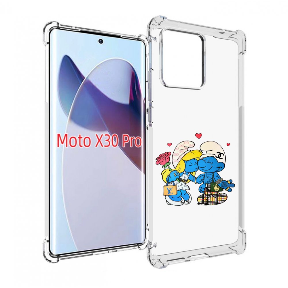 

Чехол MyPads модные-смурфики для Motorola Moto X30 Pro, Прозрачный, Tocco