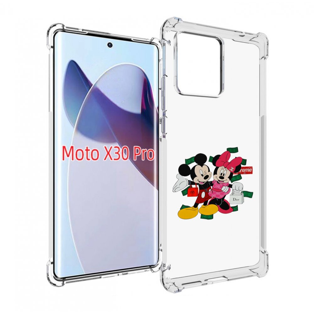 

Чехол MyPads модные-микки-маус детский для Motorola Moto X30 Pro, Прозрачный, Tocco