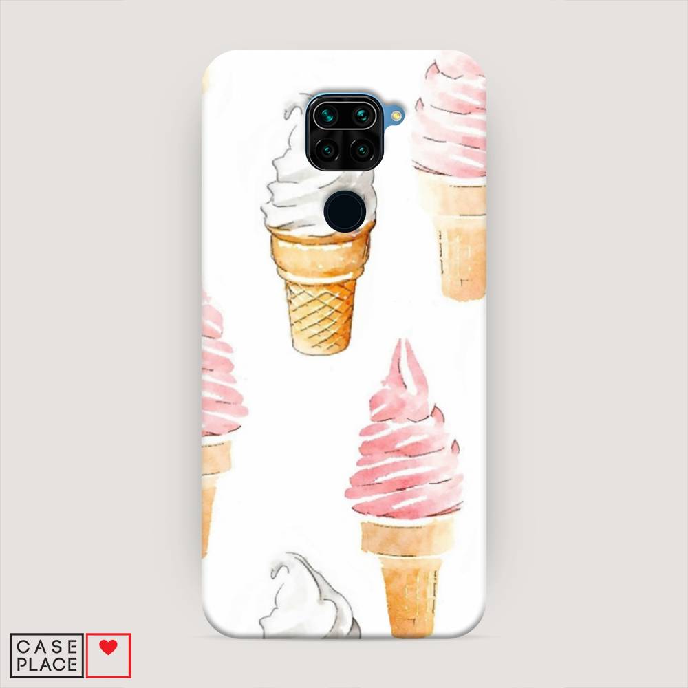 

Пластиковый чехол "Нарисованное мороженое" на Xiaomi Redmi Note 9, 38120-7
