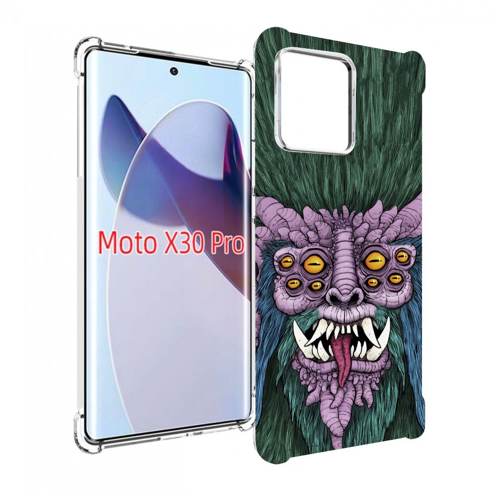 

Чехол MyPads многоглазый черт для Motorola Moto X30 Pro, Прозрачный, Tocco