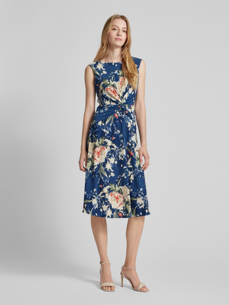 

Платье женское Ralph Lauren 250933491 синее 42 EU, Синий, 250933491