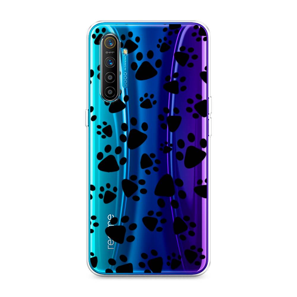 

Чехол Awog на Realme XT "Лапки черные", Разноцветный, 251450-2