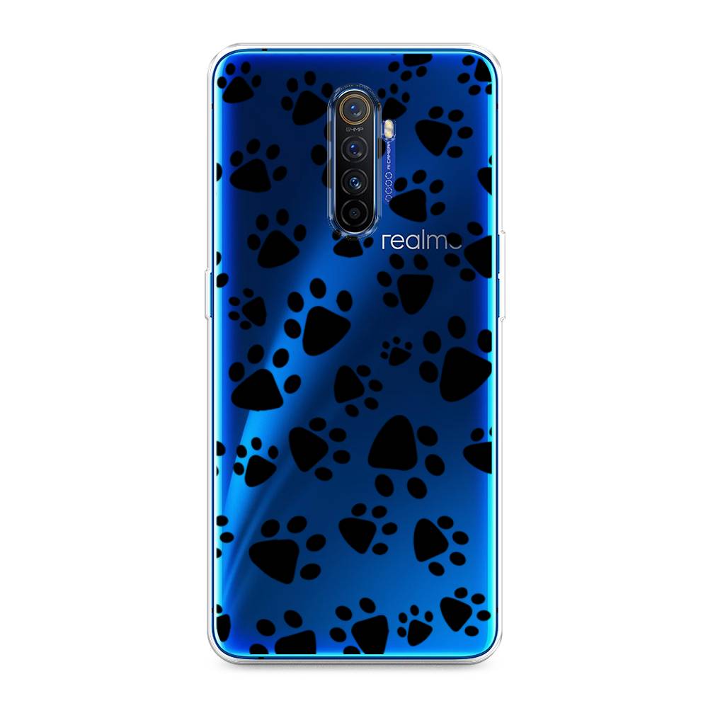 

Чехол Awog на Realme X2 Pro "Лапки черные", Разноцветный, 251750-2