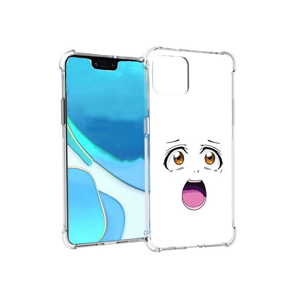 

Чехол MyPads Tocco для Google Pixel 4 XL аниме лицо, Прозрачный, Tocco