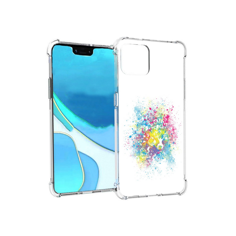 

Чехол MyPads Tocco для Google Pixel 4 XL акварель абстракция, Прозрачный, Tocco
